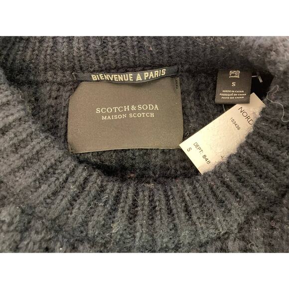 Bienvenue Maison Scotch & Soda Pullover Stripe Sweater Sz Small in Multi NWT - Picture 4 of 6